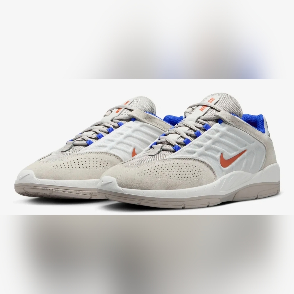 Nike Sneakers in Cream, Blue, and Orange